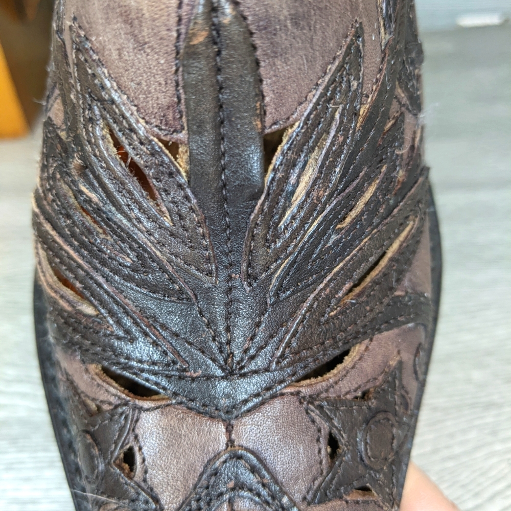 Carlos by Carlos Santana Rodeo Leather Cutout Bootie, 7 - Picture 9 of 16